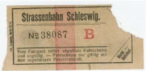 Fahrkarte Straßenbahn